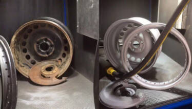 Пескоструй дисков и других деталей